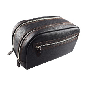 Double Zip Wetpack with Contrast Stiching Black