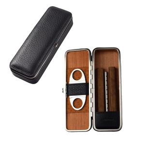 2 Cigar Humidor Black