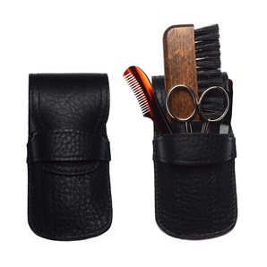 4 Piece Moustache Set Black