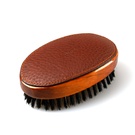 Oval Military Hair Brush Havana
