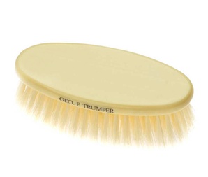 Hair Brush Simulated Ivory Oval Military
