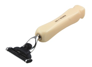 Mach 3 Razor Simulated Ivory Square Handle