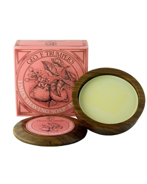 Extract of Limes Hard Shaving Soap Wooden bowl 80g