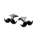 Cufflinks Black Moustache