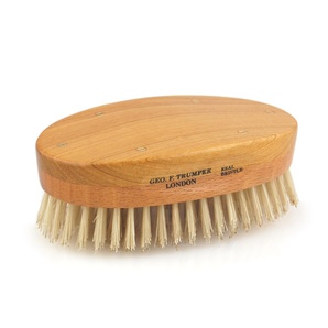 Hair Brush Hand Made Satin Wood Military
