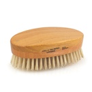 Hair Brush Hand Made Satin Wood Military