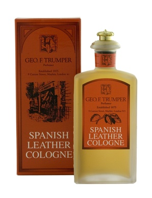 Spanish Leather Cologne Glass crown topped bottle 100ml