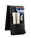 Travel Shaving Set Black Leather (Fusion)