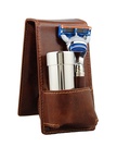 Travel Shaving Set Whisky Leather (Fusion)