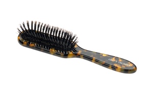 Hair Brush Simulated Tortoiseshell Oblong Handled