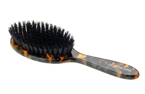 Hair Brush Simulated Tortoiseshell Oval Handled
