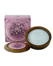 Violet Hard Shaving Soap Wooden bowl 80g